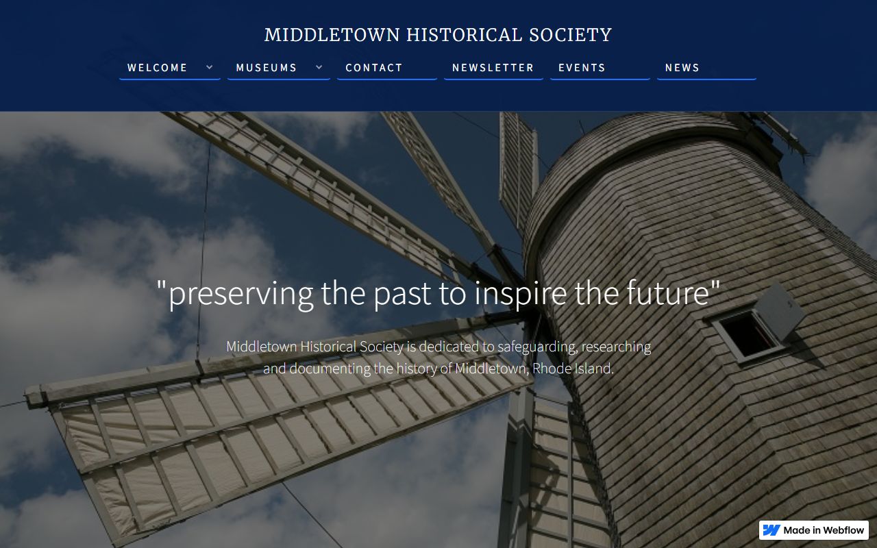 Middletown Historical Society page on local records and family history