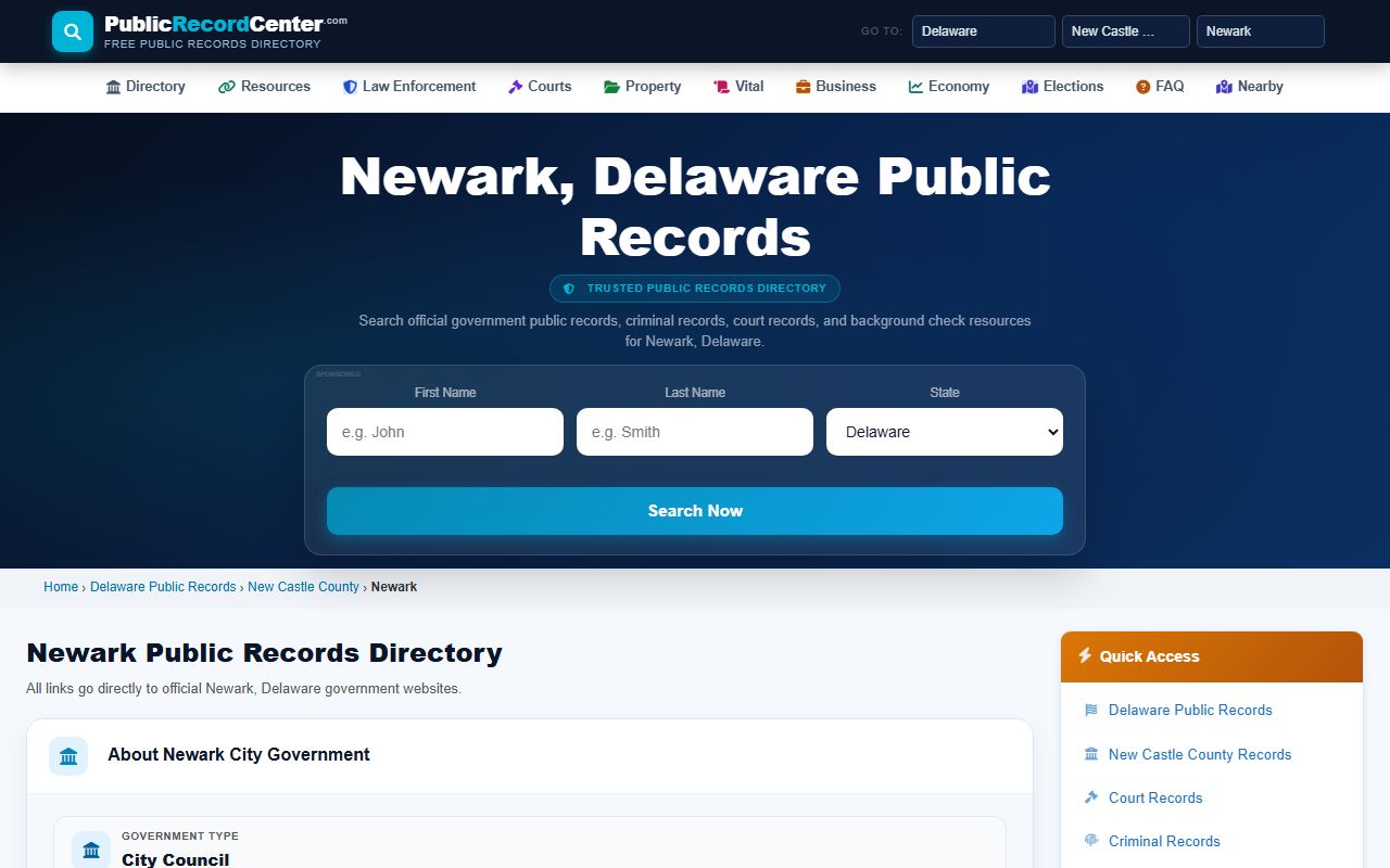 Newark Family Court Records public records center guide